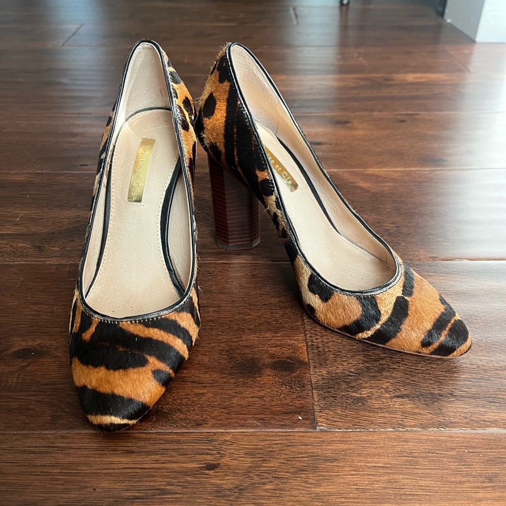 Louise et Cie Calf-hair Chucky heel Pumps